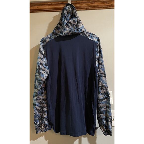 Under Armour Shirt Anorak Windbreaker Hoodie Pullover 1/2 Half Zip Camo Medium - Picture 2 of 6
